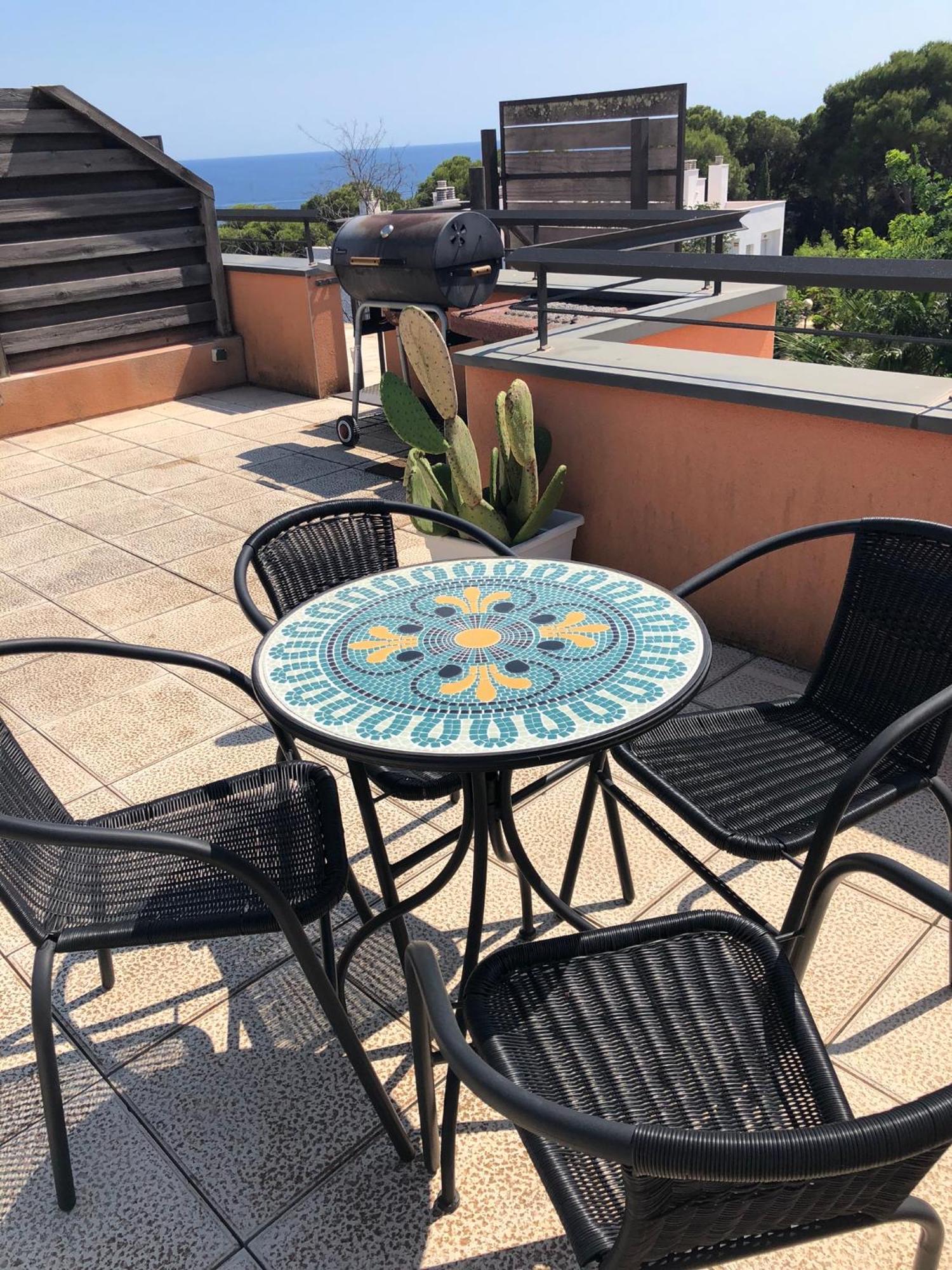 Sunny Apartment Sa Boadella Big Solarium Sea View Lloret de Mar Dış mekan fotoğraf